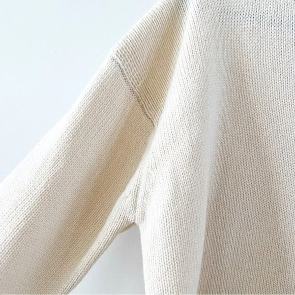 Sophie‎ Rue StitchFix Vincenzo Sweater Cutout Detail Women Size Medium New Cream - Picture 7 of 8